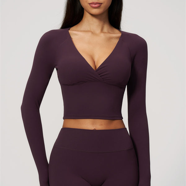 The Lox Long Sleeve Crop top Shorts 2-Piece Set