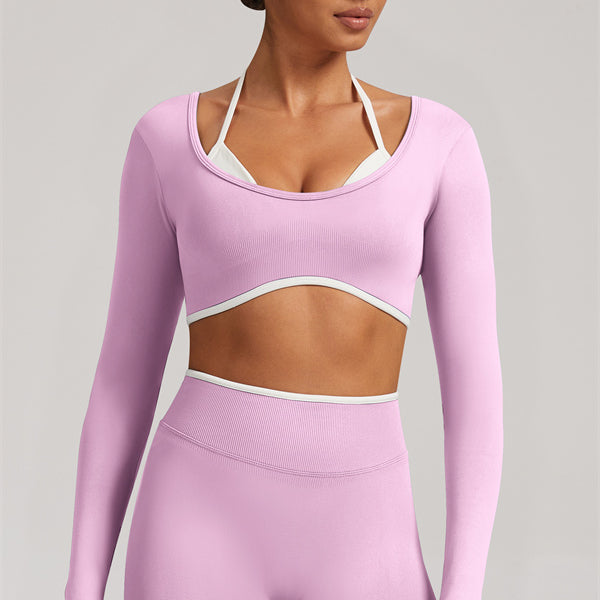 The Elevate Long Sleeve Crop top Leggings 2-Piece Set
