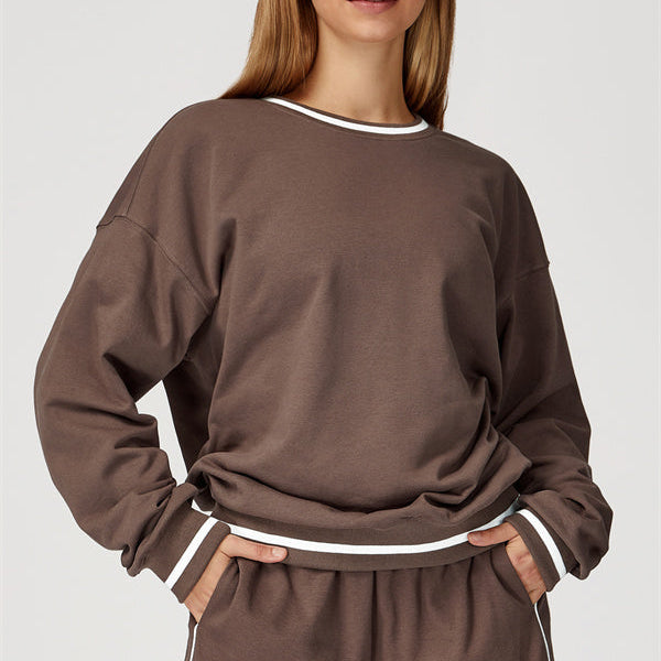 The Amara Sweatshirt Lounge Shorts 2-Piece Set