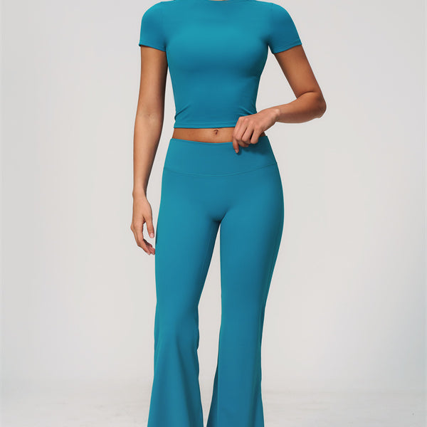 The Zura T-shirt Flared Leggings 2-Piece Set