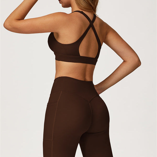 The Glacier Sports Bra Flared Leggings 2-Piece Set