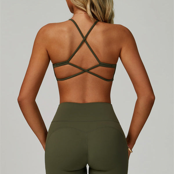 The Bold Cross Back Sports Bra Leggings 2-Piece Set