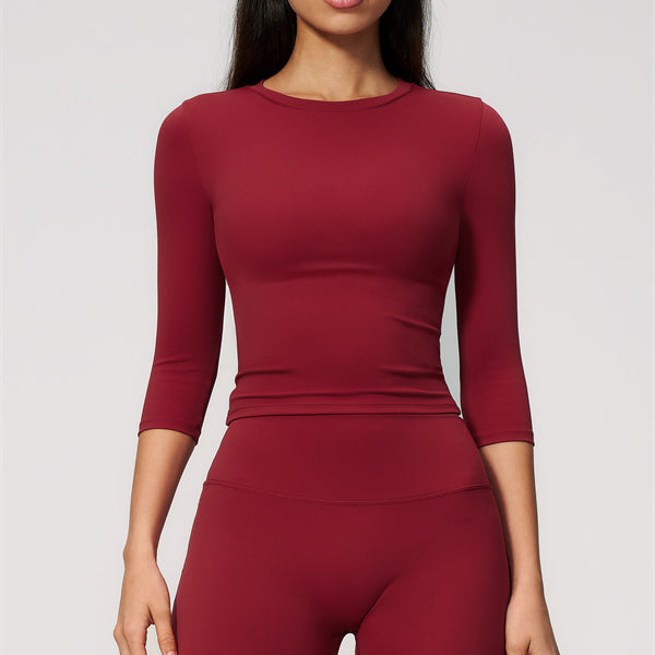 The Natalia Half-Sleeve Top Straight Leg Pants 2-Piece Set