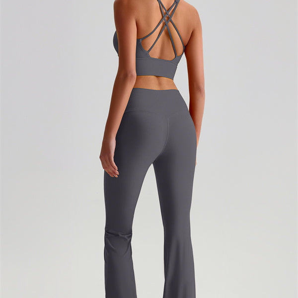 The Brave Sports Bra Flared Leggings 2-Piece Set