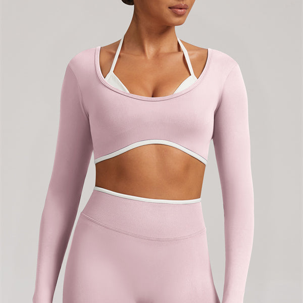 The Elevate Long Sleeve Crop top Leggings 2-Piece Set