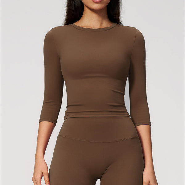 The Natalia Half-Sleeve Top Straight Leg Pants 2-Piece Set