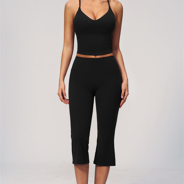 The Zura Tank Top Capri Leggings 2-Piece Set
