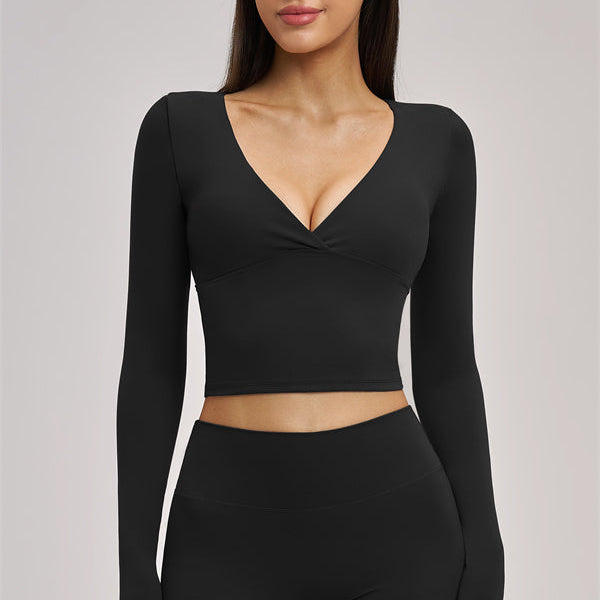 The Swoon Long Sleeve Crop top Shorts 2-Piece Set