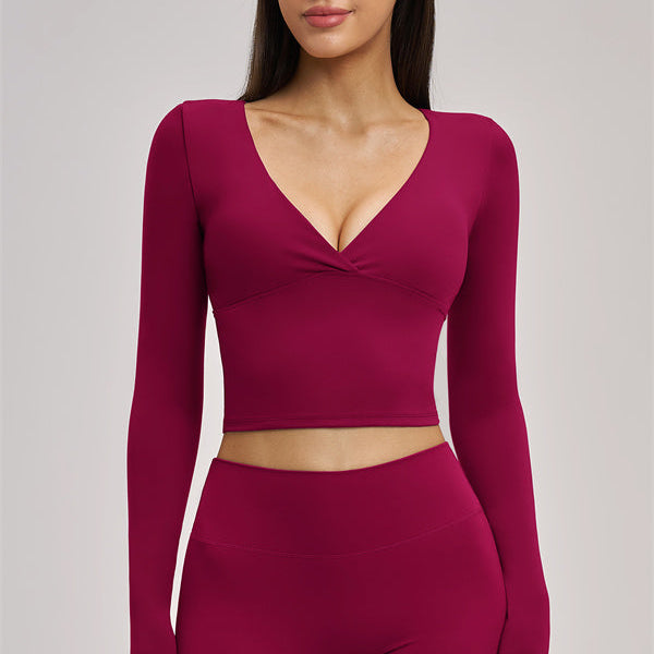 The Swoon Long Sleeve Crop top Shorts 2-Piece Set