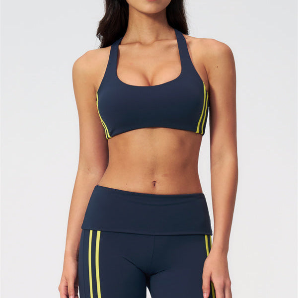 The Evoke Racerback Sports Bra Capri Leggings 2-Piece Set