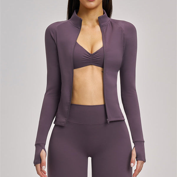 The Swoon Jacket Sports Bra Flared Leggings 3-Piece Set