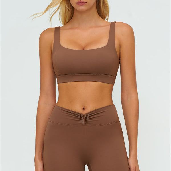 The Lushness V-Back Sports Bra Flared Leggings 2-Piece Set