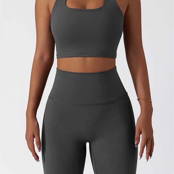 The Seraphine Halter Crop Top Leggings 2-Piece Set