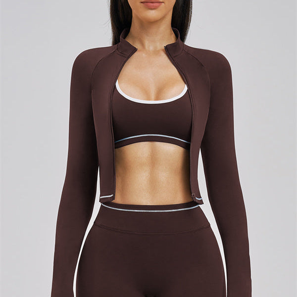 The Unbound Jacket Sports Bra Shorts 3-Piece Set