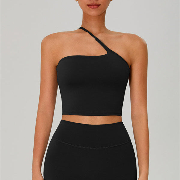 The Jewel One-Shoulder Crop Top Shorts 2-Piece Set
