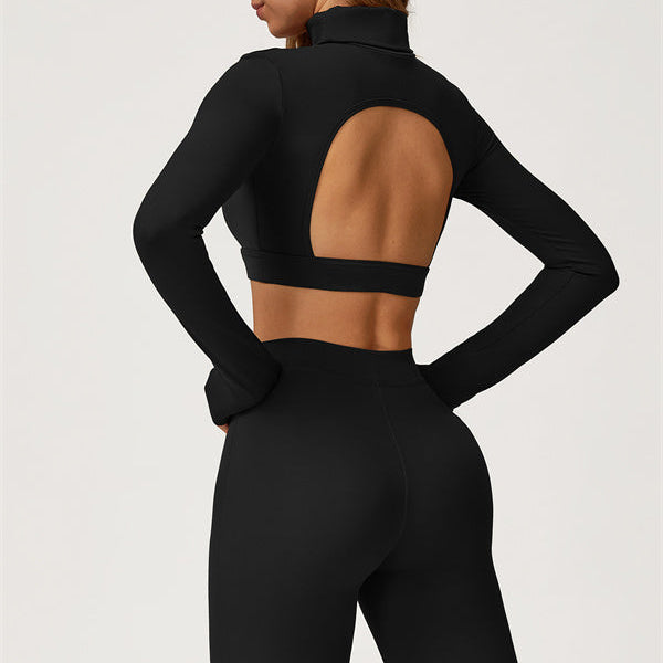The Axis Crop Top Flared Leggings 2-Piece Set