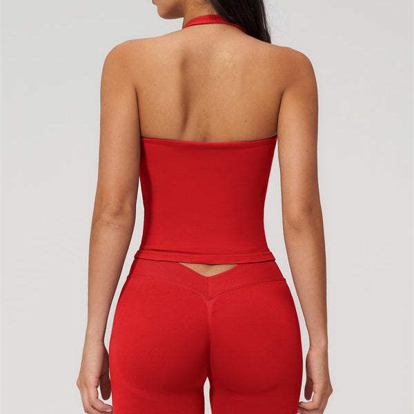 The Empower Halter Crop Top Leggings 2-Piece Set