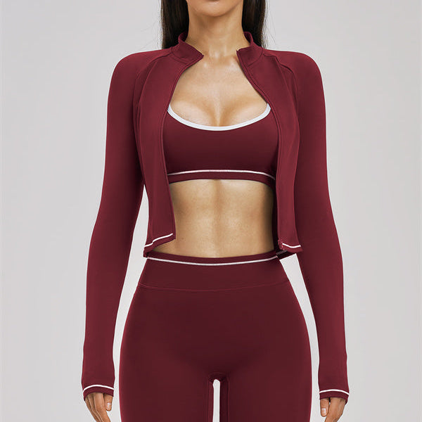 The Unbound Jacket Sports Bra Leggings 3-Piece Set
