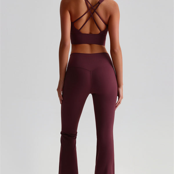 The Brave Sports Bra Flared Leggings 2-Piece Set