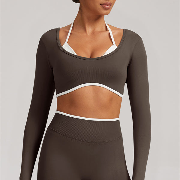 The Elevate Long Sleeve Crop top Leggings 2-Piece Set