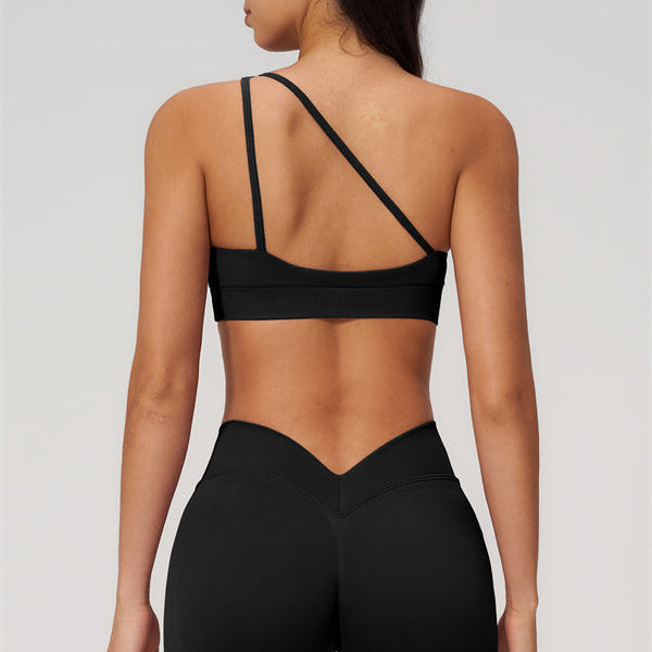 The Empower One-Shoulder Sports Bra Shorts 2-Piece Set