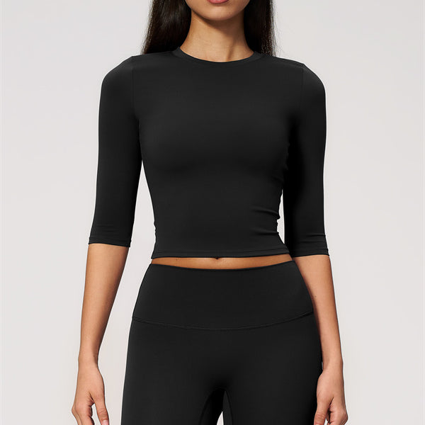The Natalia Half-Sleeve Top Leggings 2-Piece Set