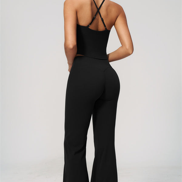 The Zura Tank Top Flared Leggings 2-Piece Set