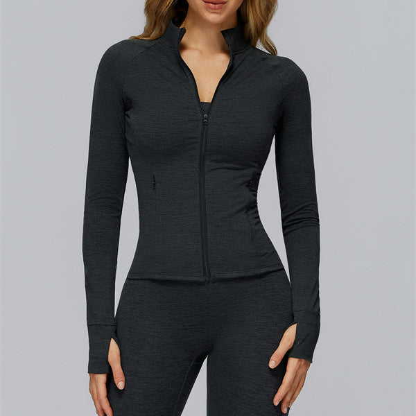 The Radiance Jacket Racerback Sports Bra Leggings 3-Piece Set