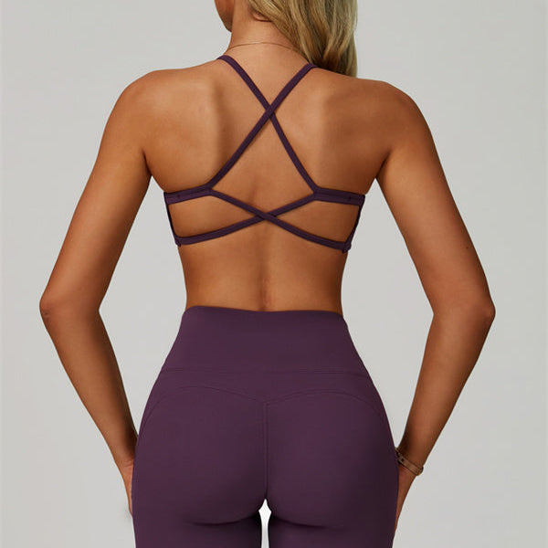 The Bold Cross Back Sports Bra Leggings 2-Piece Set