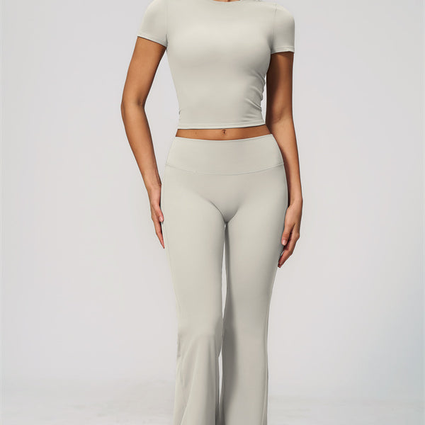 The Zura T-shirt Flared Leggings 2-Piece Set