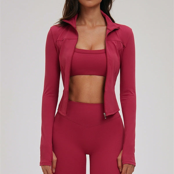 The Kinetic Zip Jacket Sports Bra Leggings 3-Piece Set