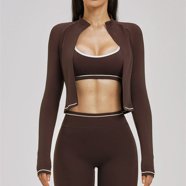 The Unbound Jacket Sports Bra Leggings 3-Piece Set