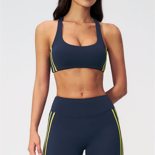 The Evoke Racerback Sports Bra Straight Leg Pants 2-Piece Set