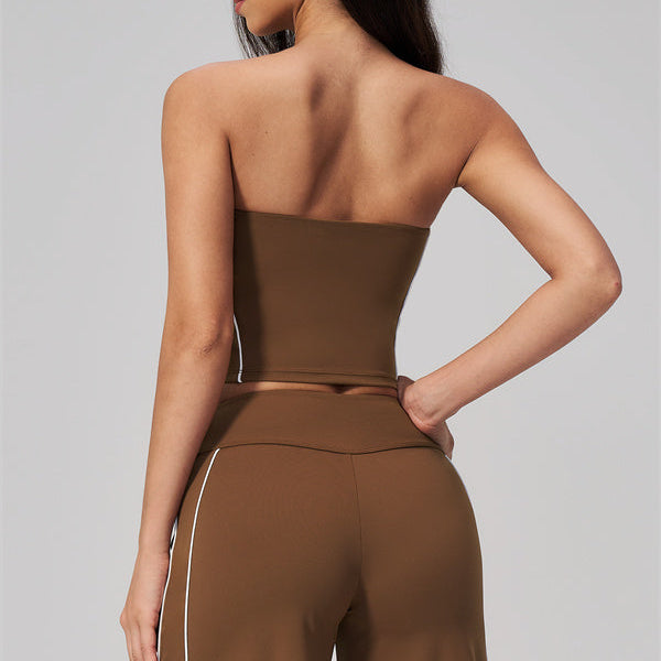 The Breathe Tube Top Straight Leg Pants 2-Piece Set