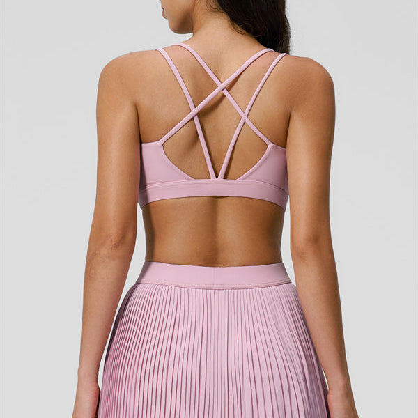 The Balance Sports Bra Tennis Skirt 2-Piece Set