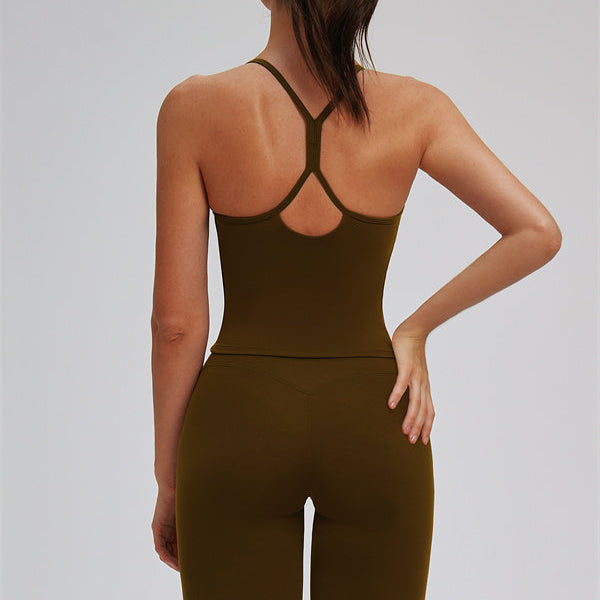 The Svelte Cross Back Tank Top Leggings 2-Piece Set