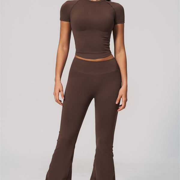 The Velvetine T-shirt Flared Leggings 2-Piece Set