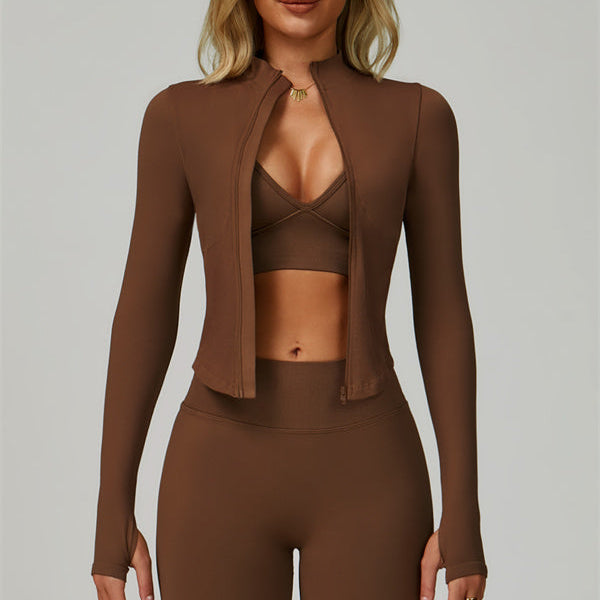 The Empower Jacket Sports Bra Leggings 3-Piece Set