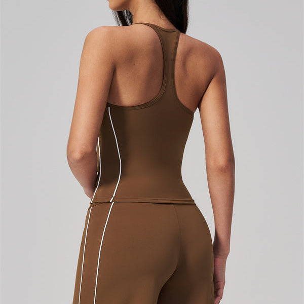 The Breathe Crop Top Straight Leg Pants 2-Piece Set