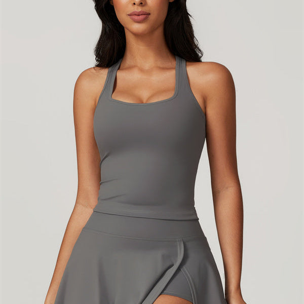 The Dynamic Crop Top Tennis Skirt 2-Piece Set
