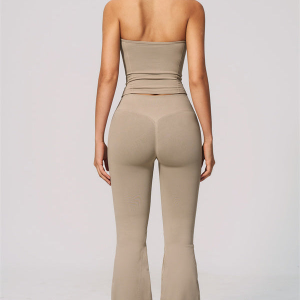 The Velvetine Tank Top Flared Leggings 2-Piece Set