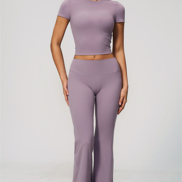 The Zura T-shirt Flared Leggings 2-Piece Set