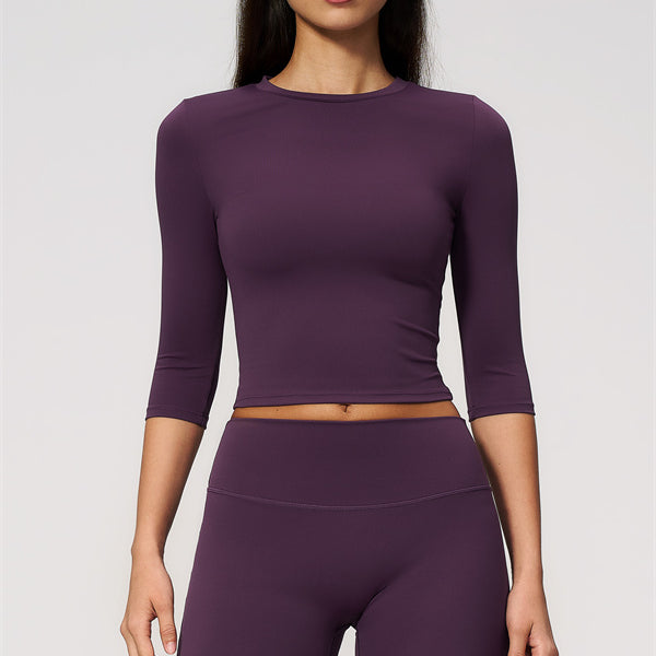 The Natalia Half-Sleeve Top Straight Leg Pants 2-Piece Set