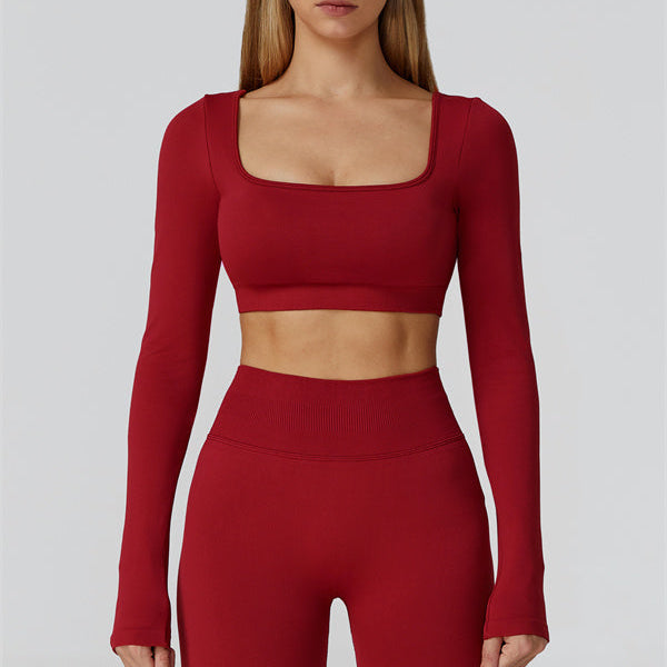 The Reign Long Sleeve Crop Top Leggings 2-Piece Set