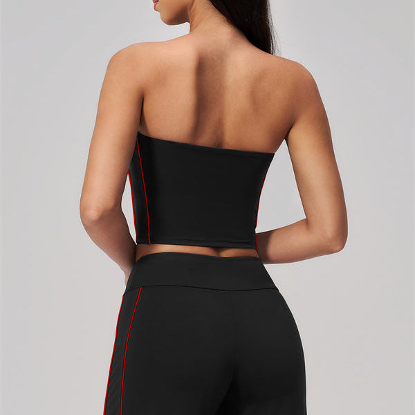 The Breathe Tube Top Straight Leg Pants 2-Piece Set