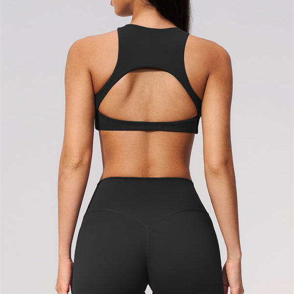 The Twirl Open Back Sports Bra Straight Leg Pants 2-Piece Set