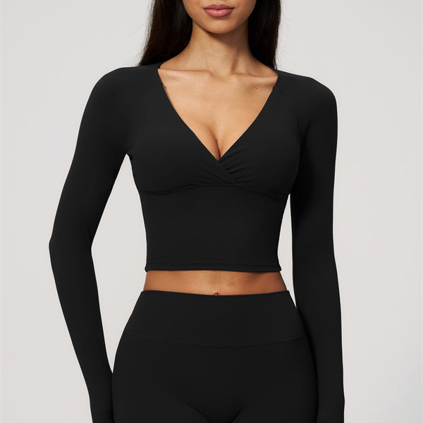The Lox Long Sleeve Crop top Shorts 2-Piece Set