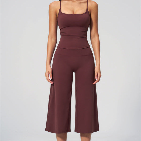 The Nexus Tank Top Wide-Leg Crop 2-Piece Set