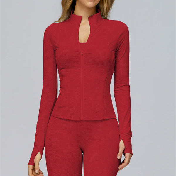 The Radiance Jacket Racerback Sports Bra Leggings 3-Piece Set