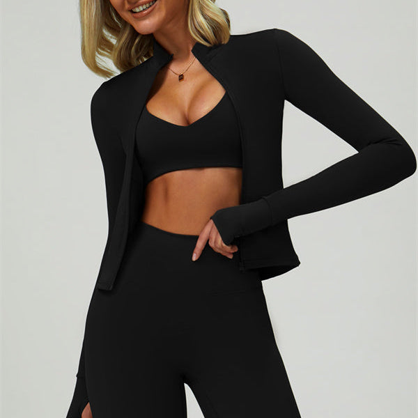 The Elixir Jacket Sports Bra Leggings 3-Piece Set